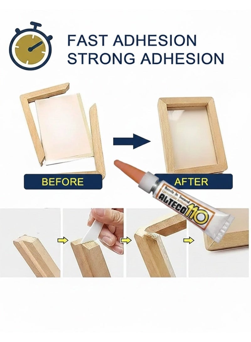 ALTECO 110 Instant Super Glue 3g×3 pieces | Fast Dry, High Strength Adhesive for Metal, Plastic, Wood & Glass - Image 4